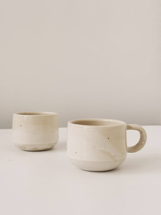 10oz Cafe Mug - Washed White