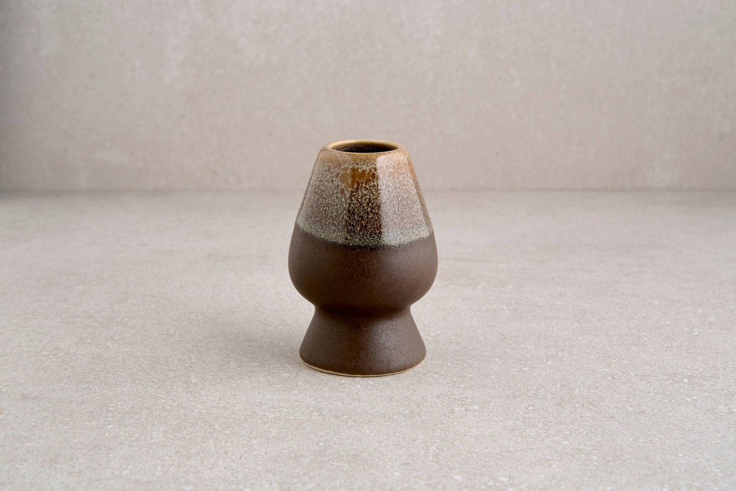 Brown Dripped Matcha Whisk Stand