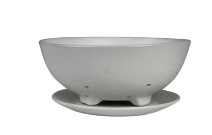 DRIFT BERRY BOWL WITH SAUCER, CERAMIC