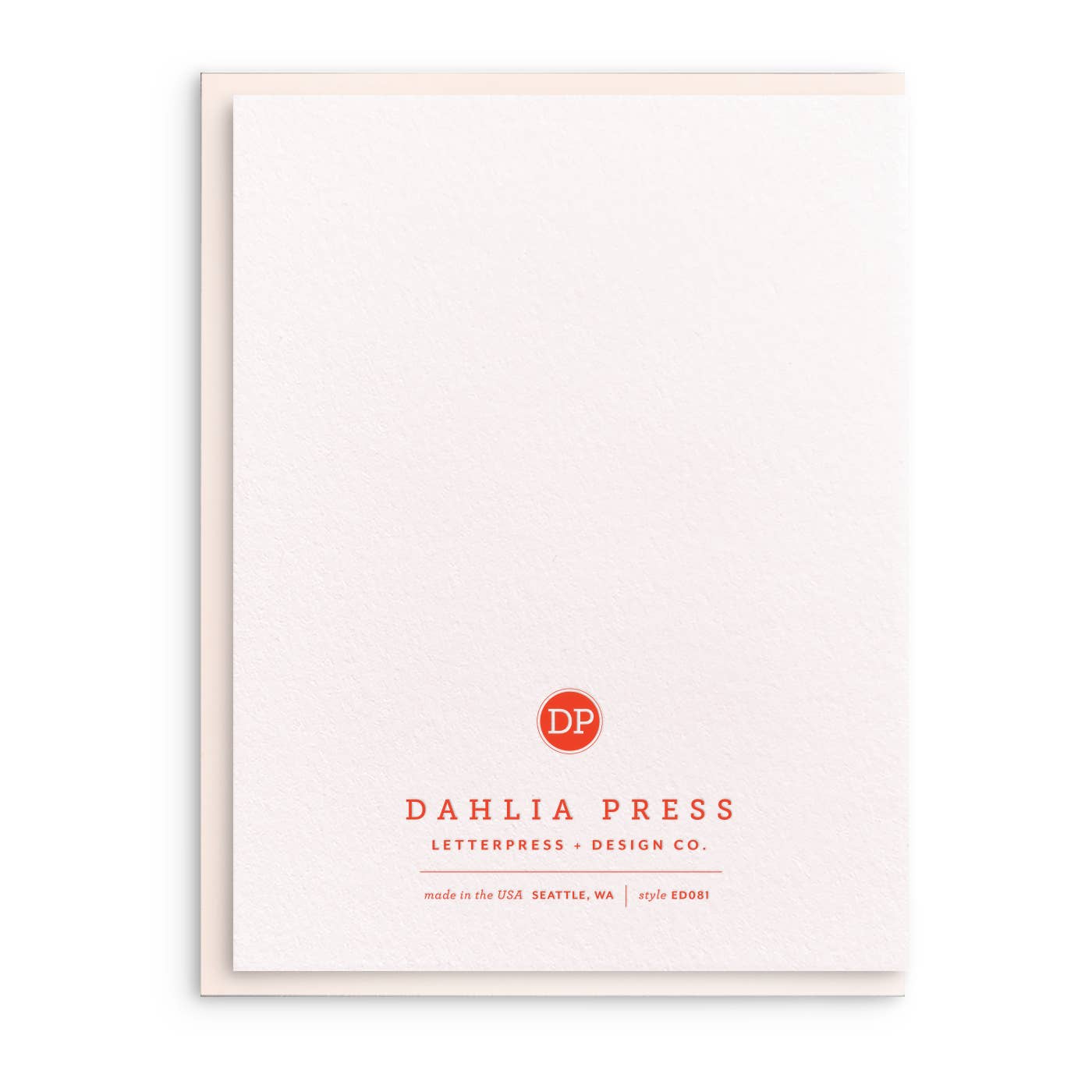 Effortlessly Chic, Letterpress Friendship Greeting Card