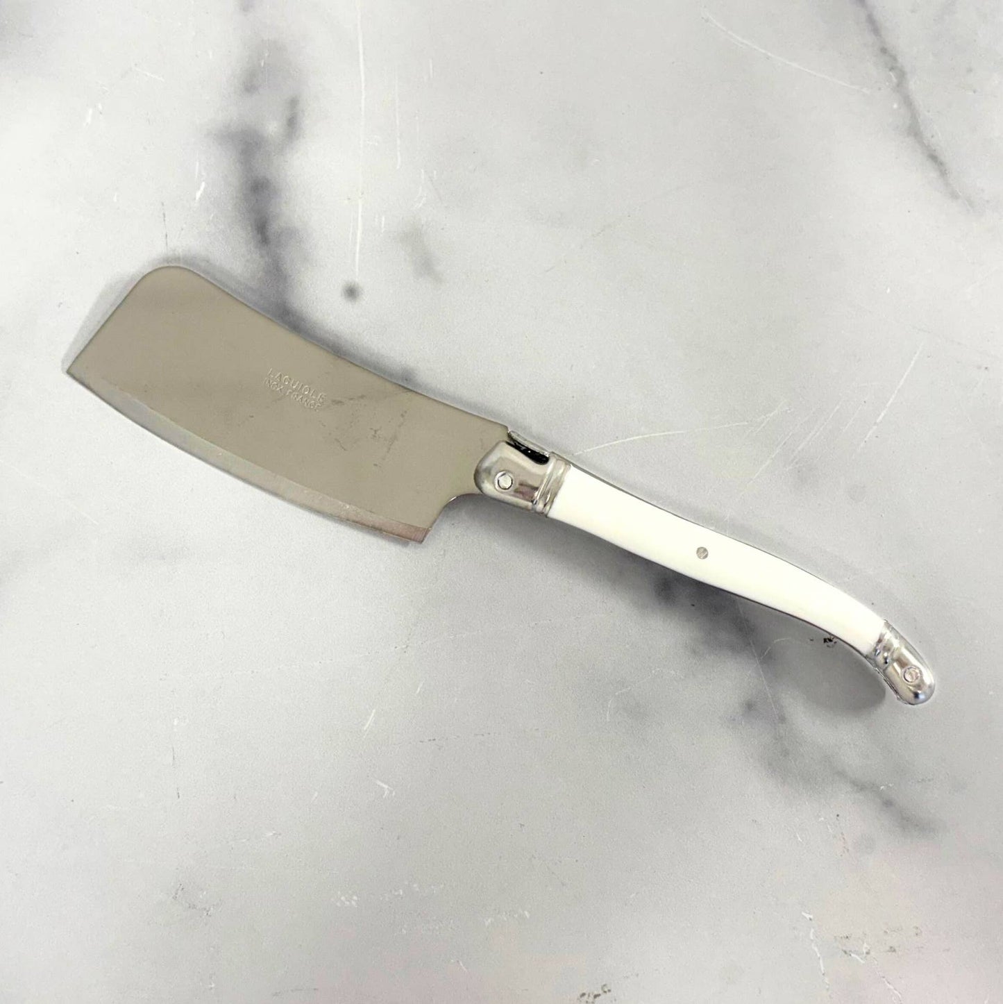 The Original French Laguiole Cheese Cleaver, White