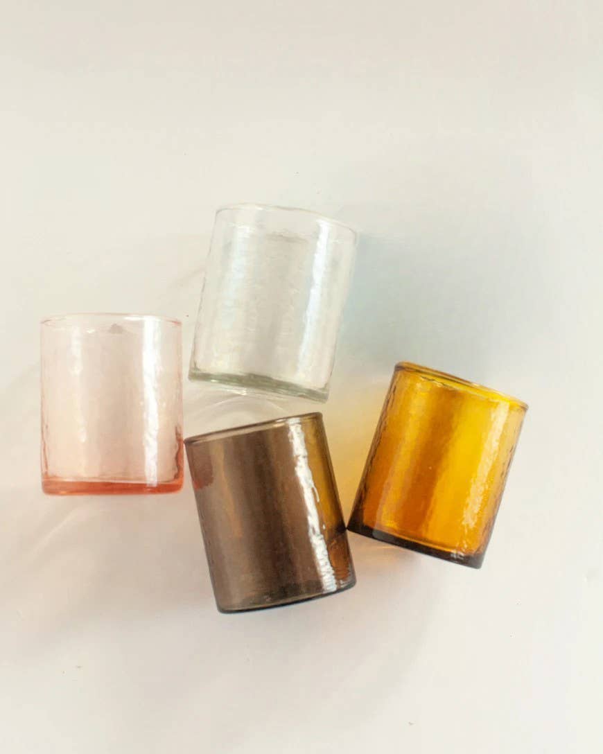 Handblown Hammered Glasses