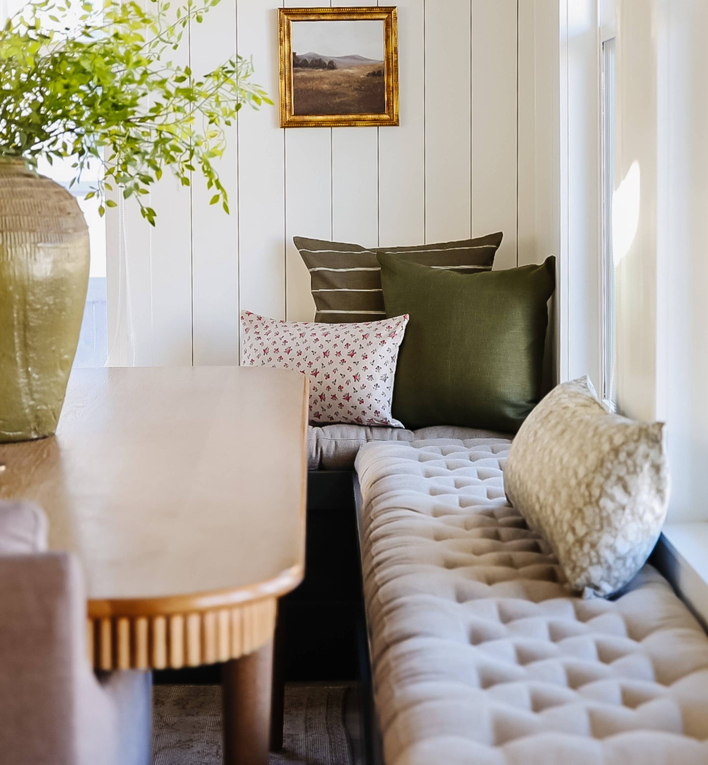 Olive Pillow Cover, Olive Green Pillow | Dark Olive