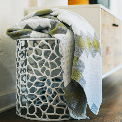 Baile Geometric Throw Blanket - Checkered, Irish-Inspired