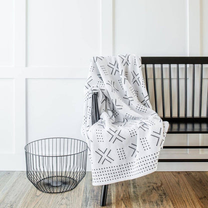 Birifini Throw Blanket - Mudcloth, Boho