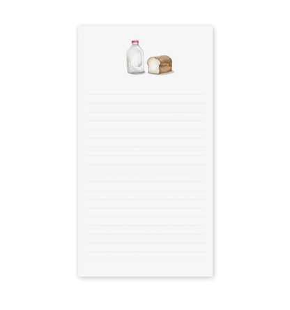 Milk and Bread Market Notepad