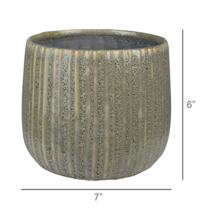 Dimitri Cachepot, Ceramic - 6”