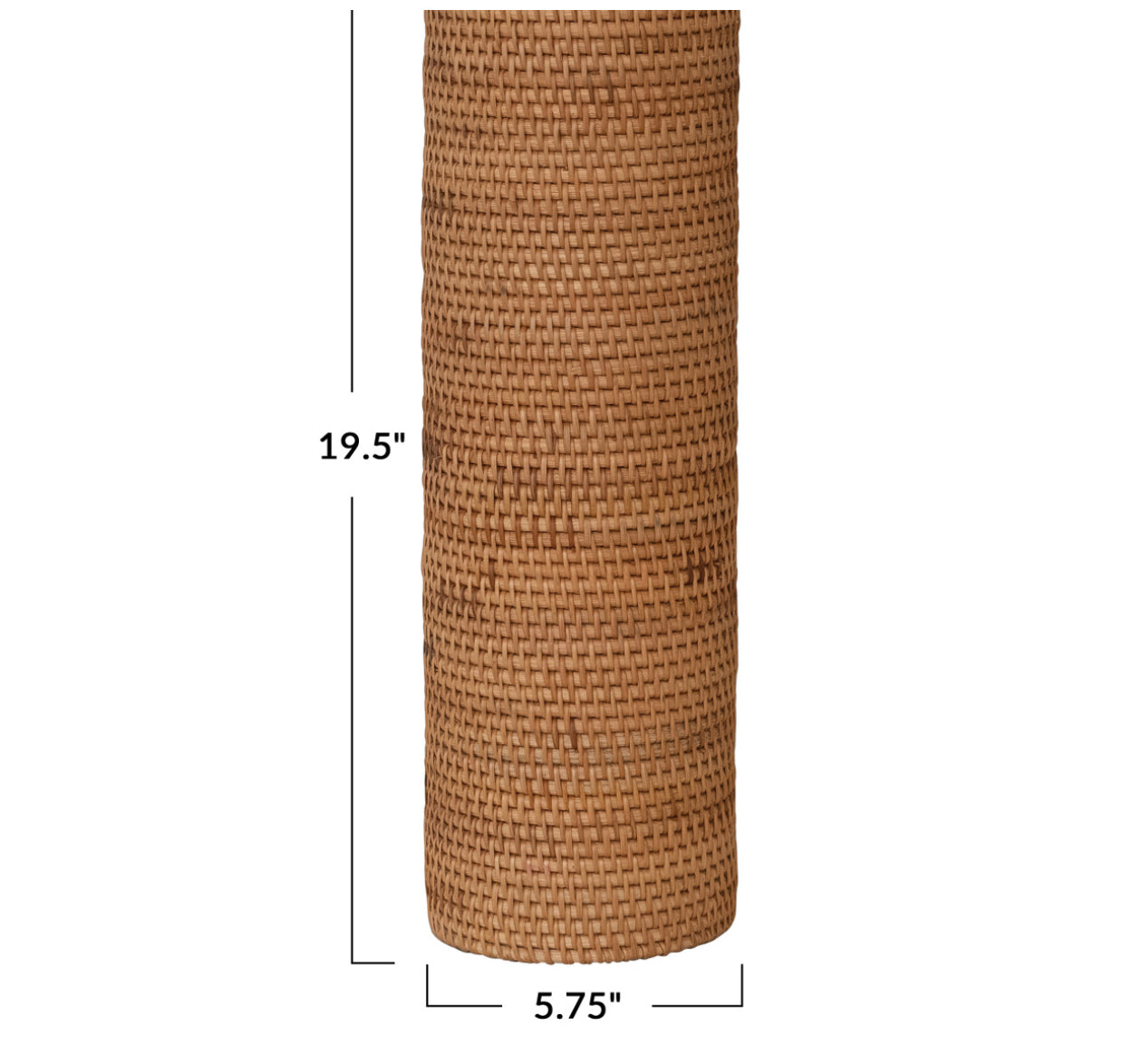 Woven Rattan Toilet Paper Roll Storage w/ Lid (Holds 4 Rolls of Toilet Paper)