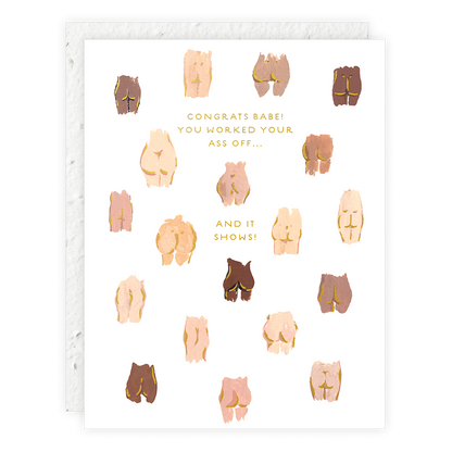 Butts - Congratulations Card