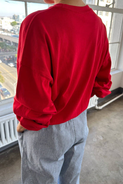 Cali Jersey Sweatshirt-Chili