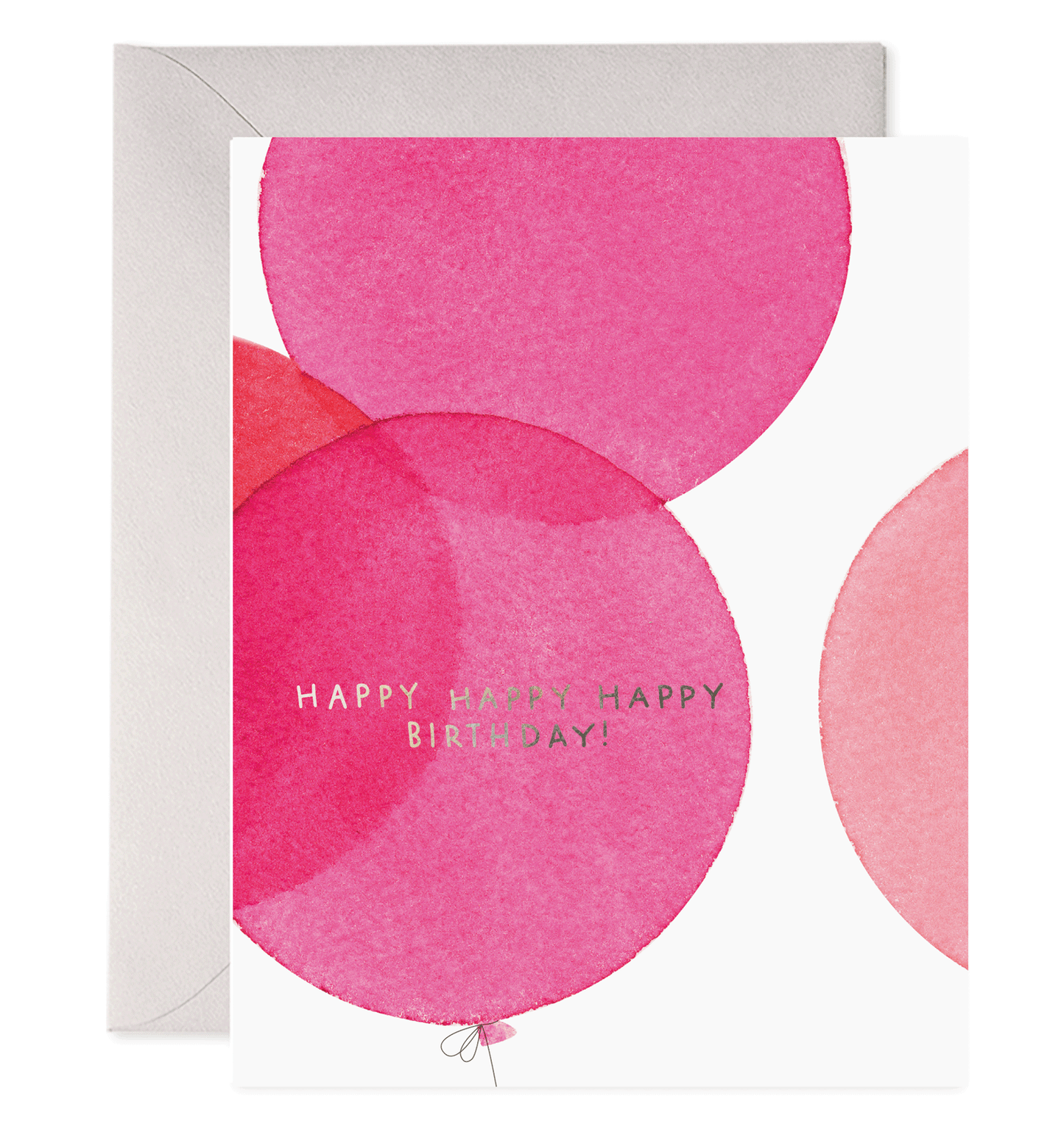 Pink Balloons | Birthday Greeting Card