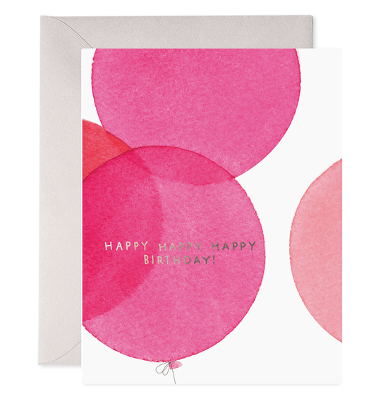 Pink Balloons | Birthday Greeting Card