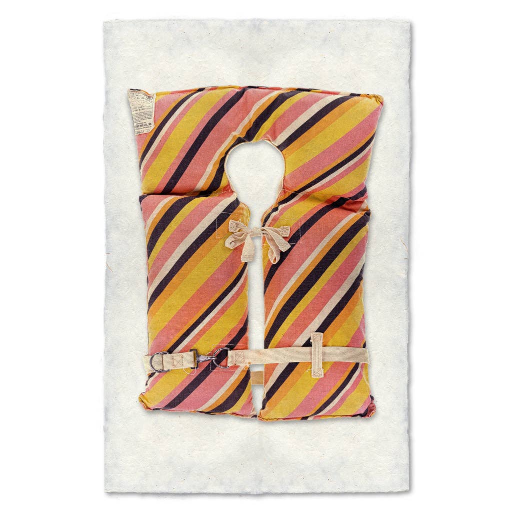 Framed Retro-Striped Life Vest