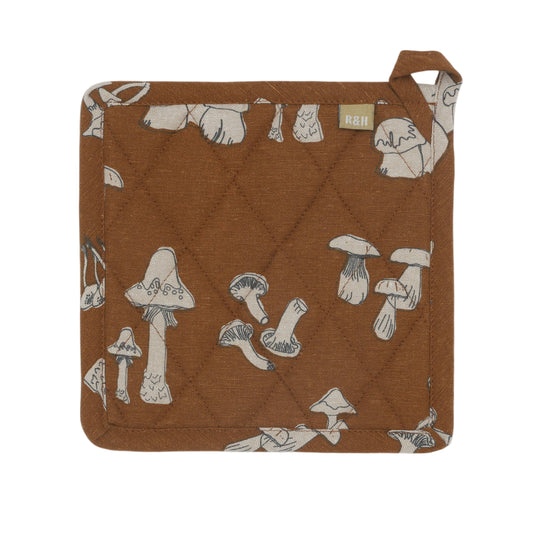 Pot Holder / Trivets - Mushroom - Rust