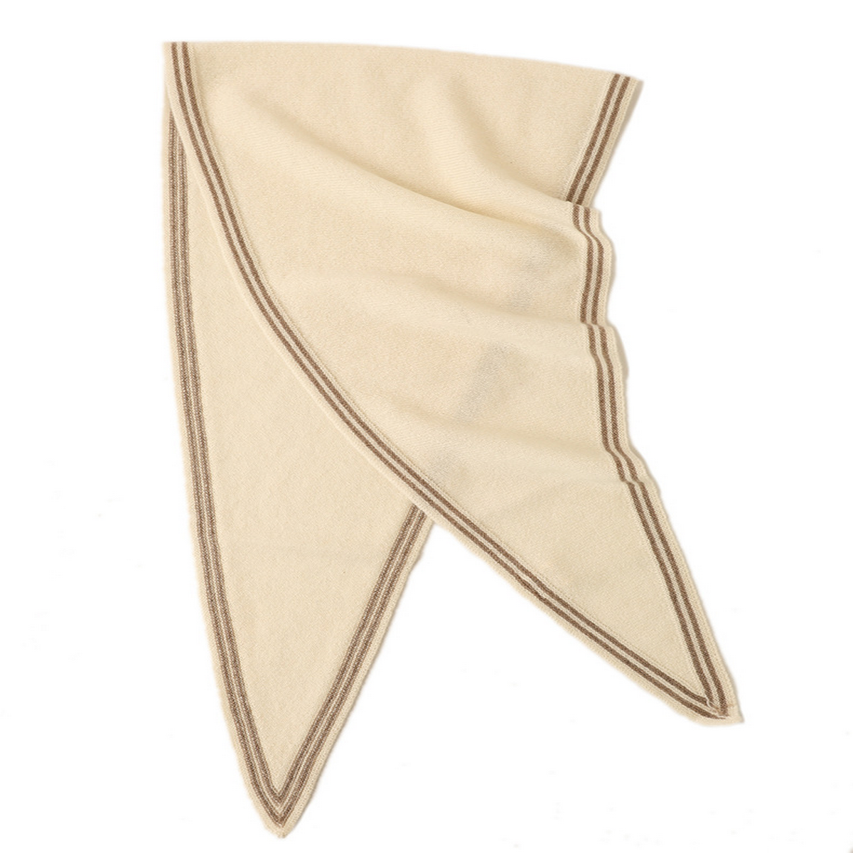 Cashmere Knit Wrap – Soft Triangle Neck Scarf