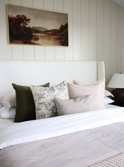 Olive Pillow Cover, Olive Green Pillow | Dark Olive