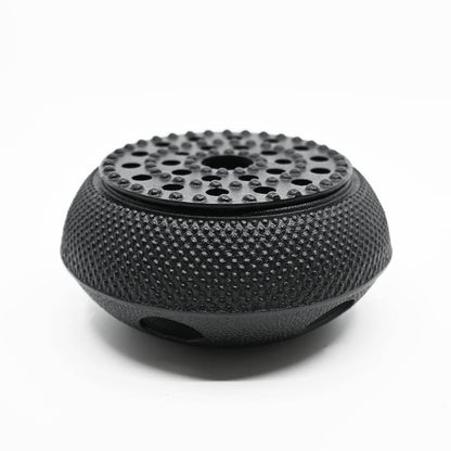 Cast Iron Teapot Warmer Hobnail Design 5.25"D Round Base (1/8)
