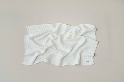 Quick Dry Soft Waffle Cotton Bath Towel | Soft White