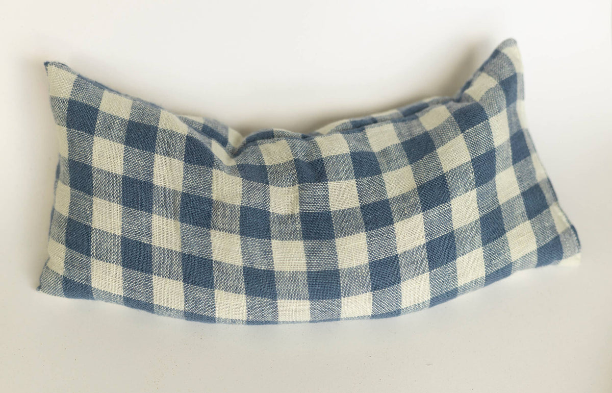 Eye Pillow Blue Gingham