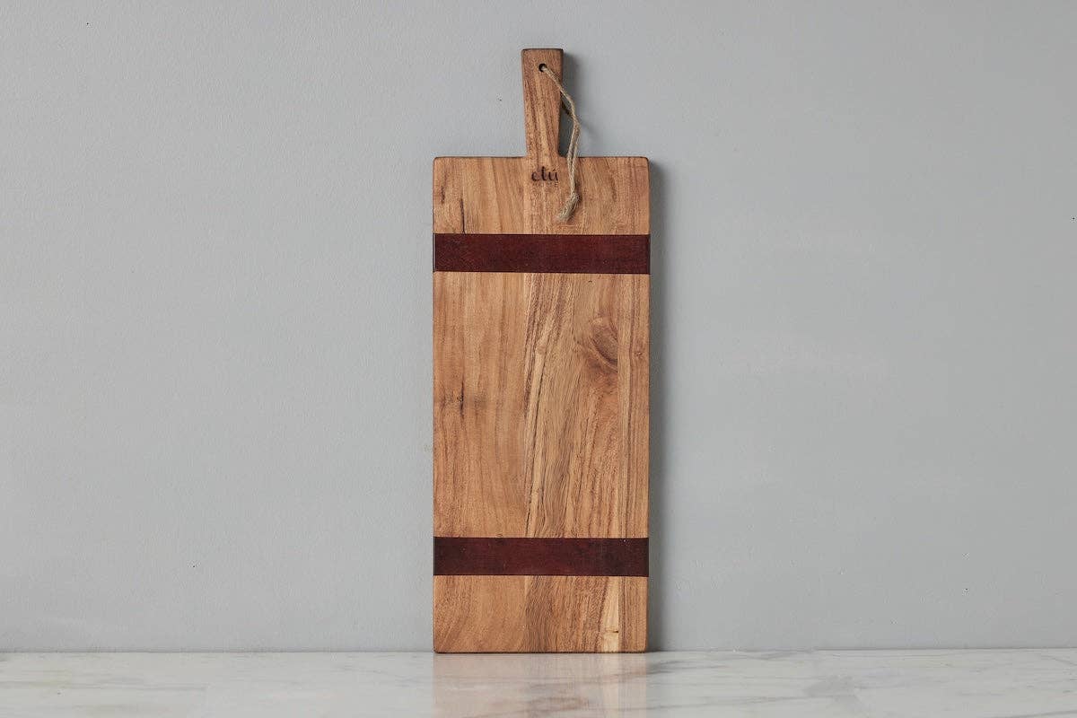 Natural Rectangle Acacia Wood Charcuterie Cheese Board Small