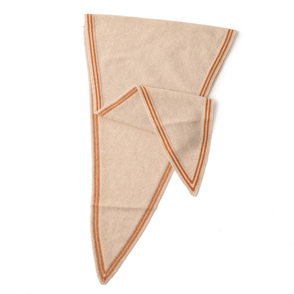 Cashmere Knit Wrap – Soft Triangle Neck Scarf