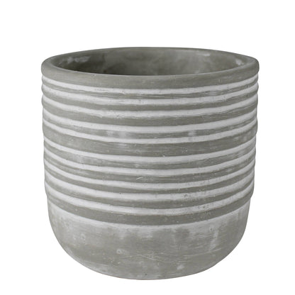 Sorrel Cachepot, Cement - Med