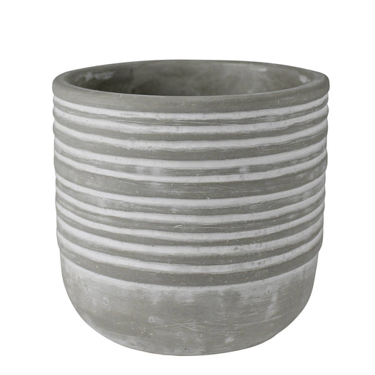 Sorrel Cachepot, Cement - Med