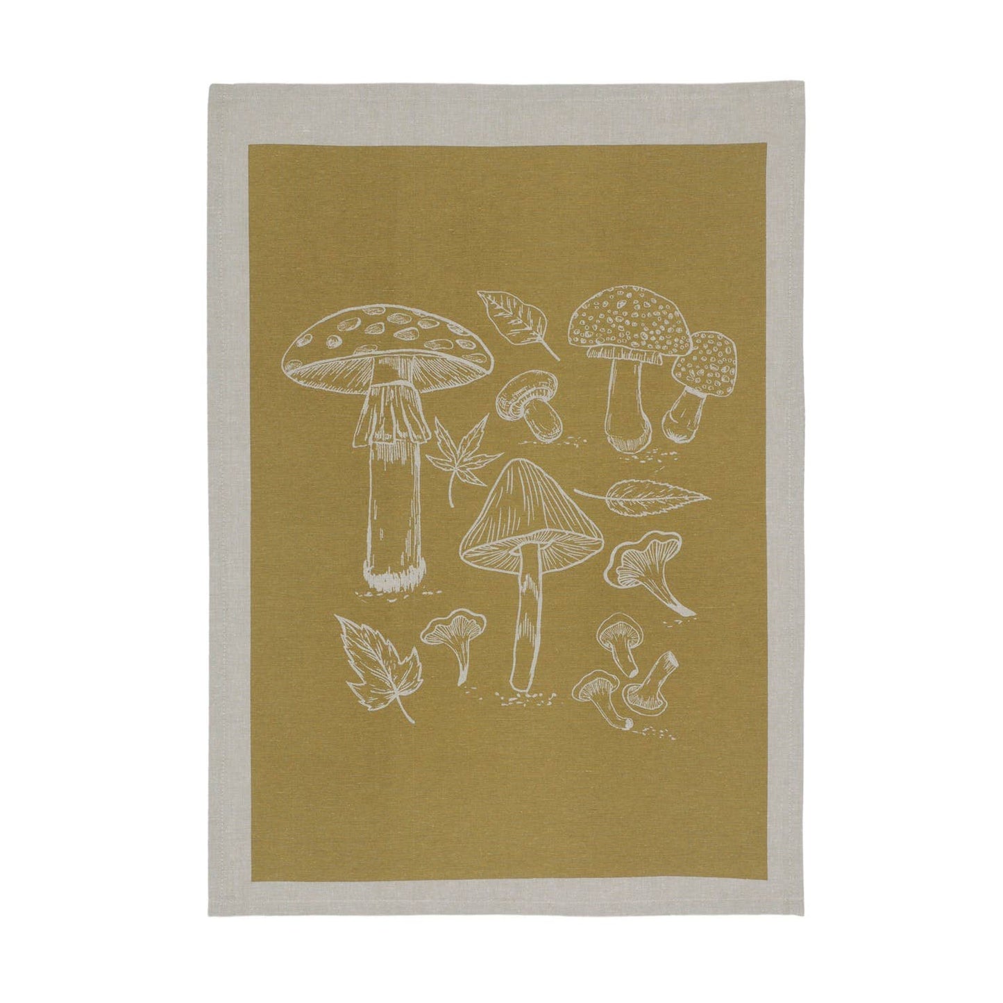 Tea Towel - Mushroom Waffle - Yellow