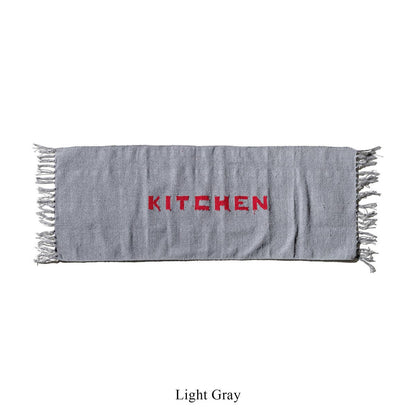 HANDLOOMED RECYCLE YARN KITCHEN MAT