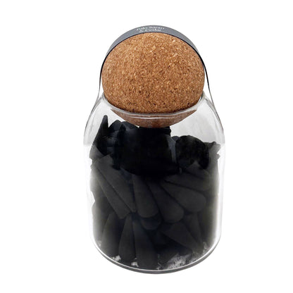 100 pc Incense Cones In Jar: Palo Santo & Cedar Fragrance