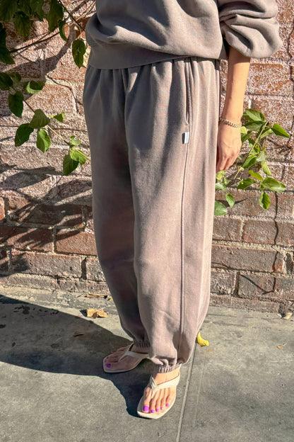 French Terry Balloon Pants- Mushroom