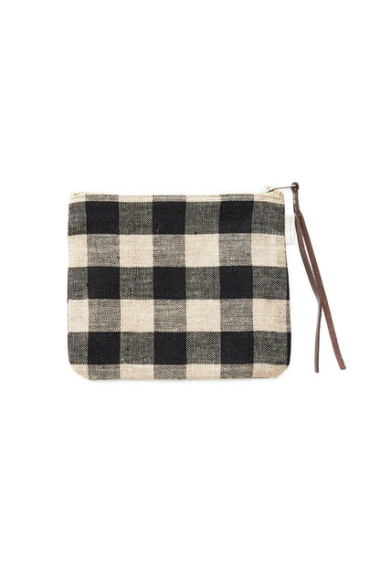 Canna Pouch (M) Black Natural Check