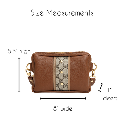 Bella Belt Bag In Sienna Leather | Upcycled GG (Limited Edition)