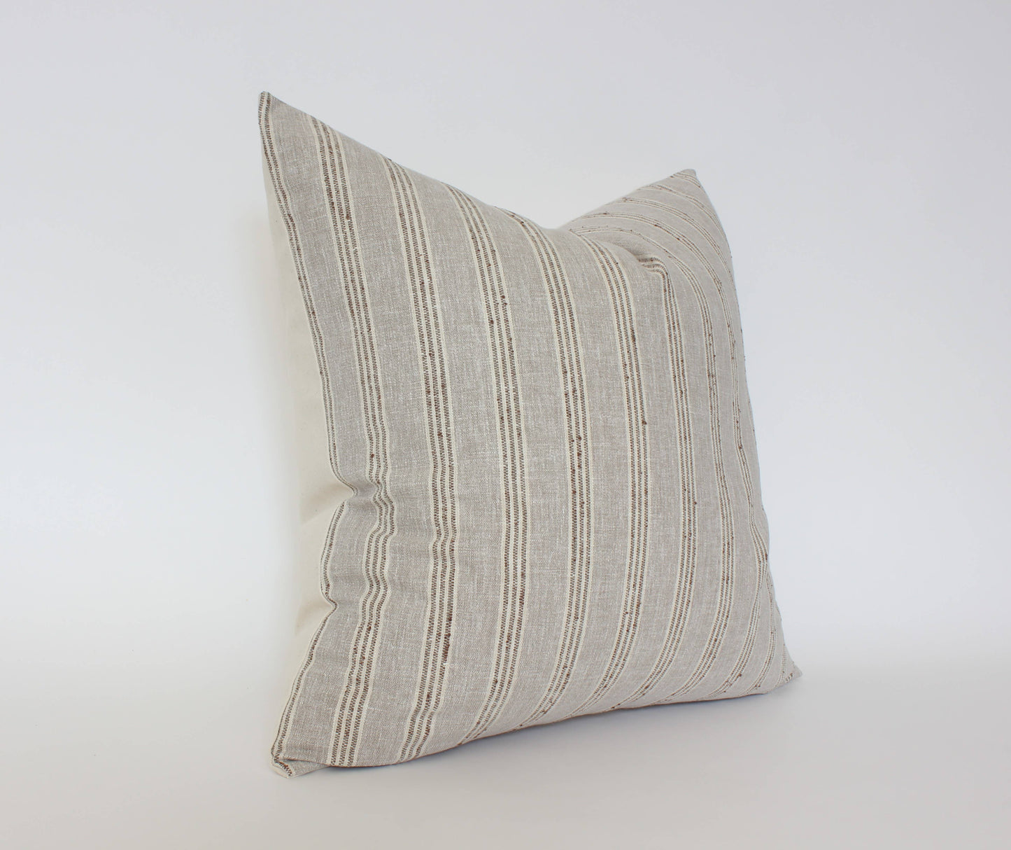 Neutral Striped Throw Pillow Cover | Landyn