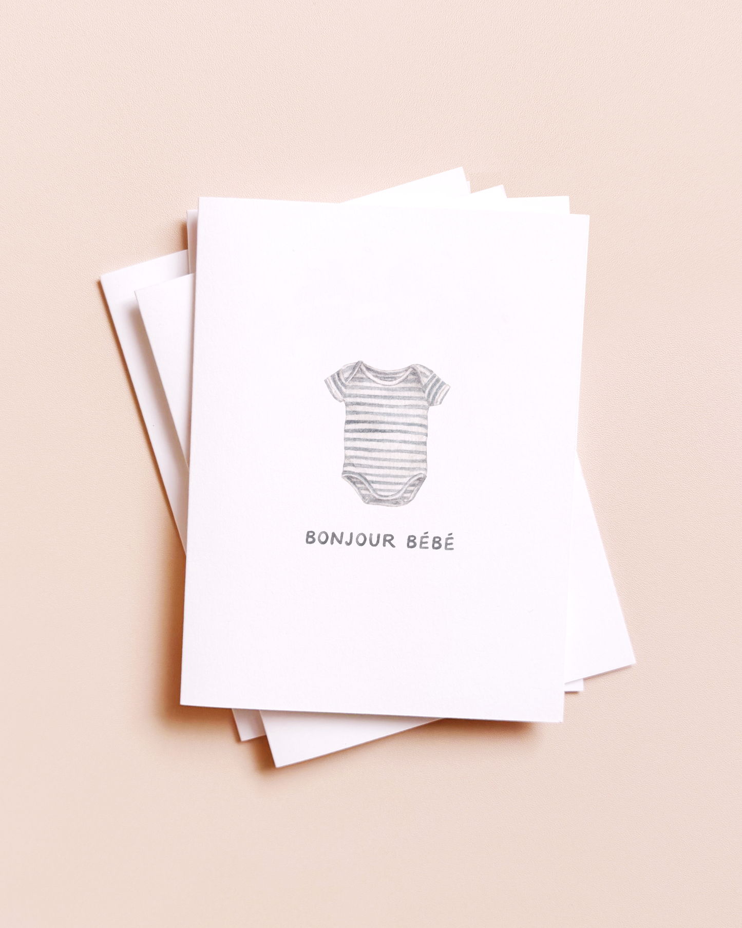 Bonjour Bébé — French New Baby Card