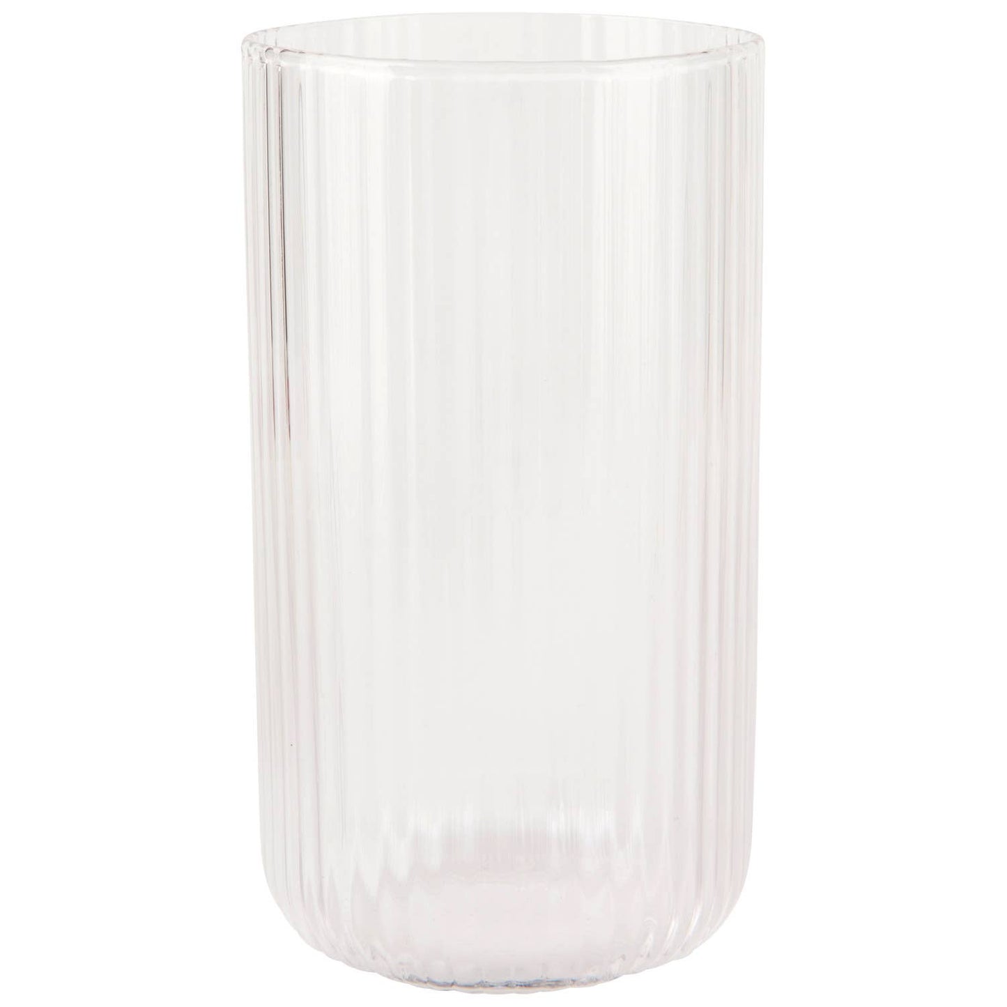 Fluted Glass 17 oz - Clear