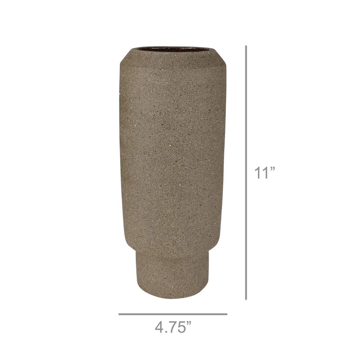Valdez Vase, Natural Clay - Lrg