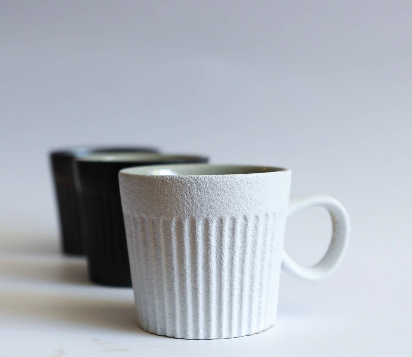 Striped coffee mug