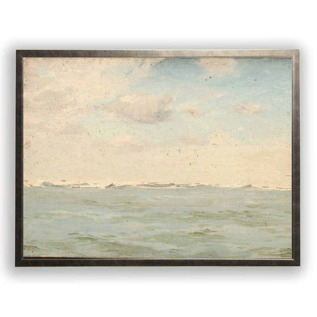 Vintage oil painting reproduction of landscape X