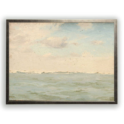 Vintage oil painting reproduction of landscape X