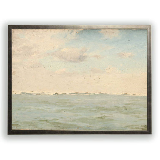 Vintage oil painting reproduction of landscape X