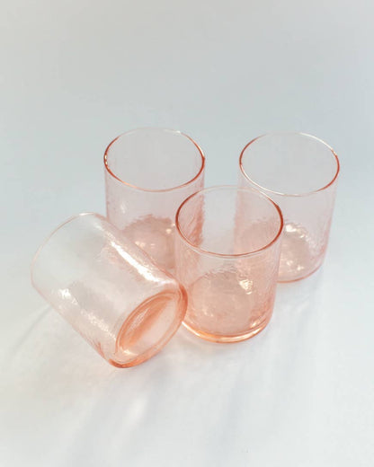 Handblown Hammered Glasses