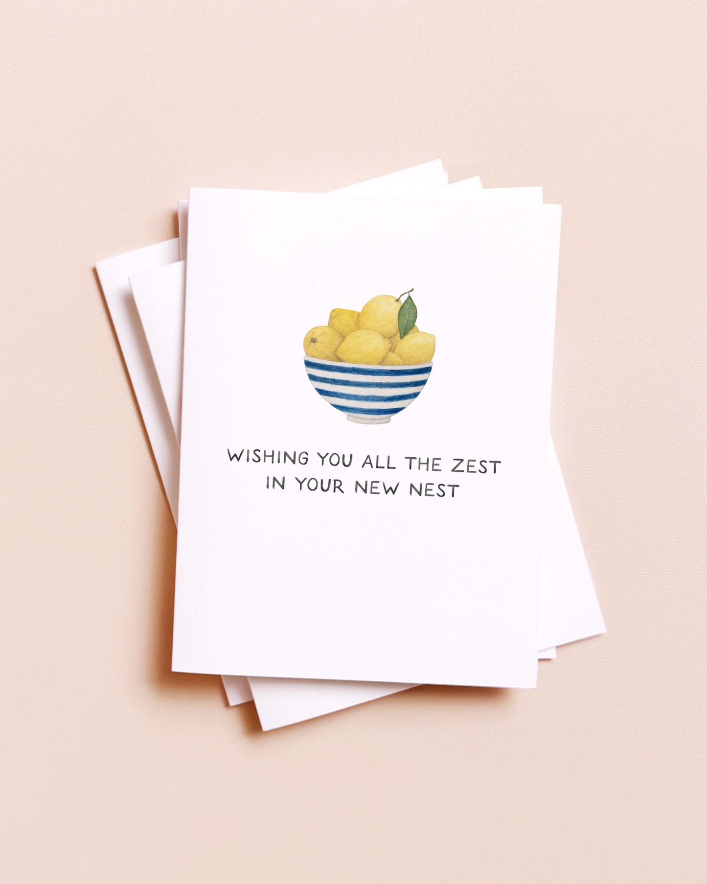 All The Zest — Lemon Pun Housewarming Card