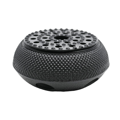 Cast Iron Teapot Warmer Hobnail Design 5.25"D Round Base (1/8)