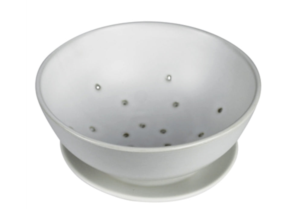 DRIFT BERRY BOWL WITH SAUCER, CERAMIC