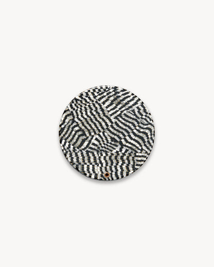 Circle Mirror in Perle Noir