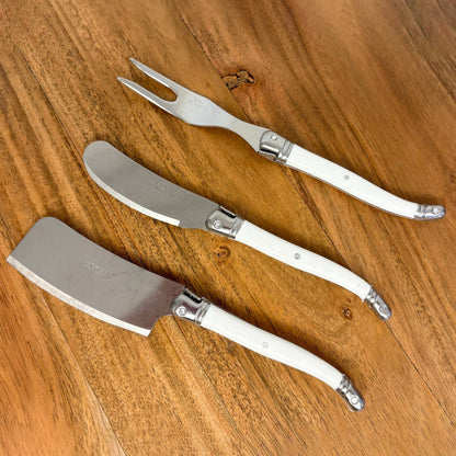 The Original French Laguiole Cheese Cleaver, White