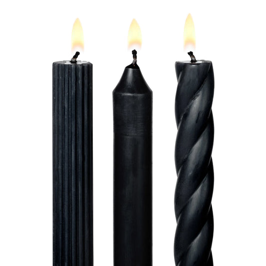 Blackberry Tapered Candles, 3 pack