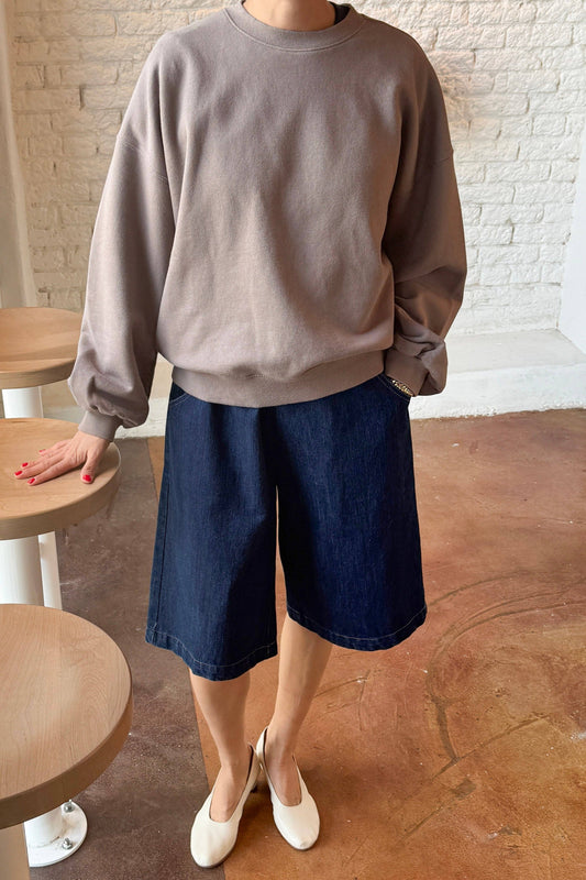 French Terry Core Sweatshirt-Mushroom