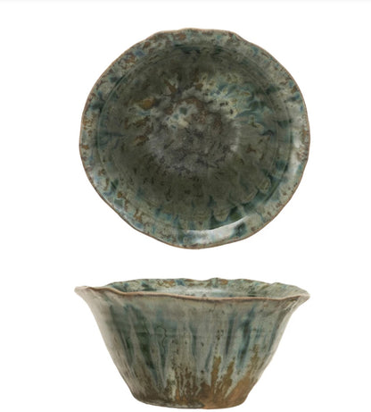 Crackle Glaze Bowl (Each One Will Vary)